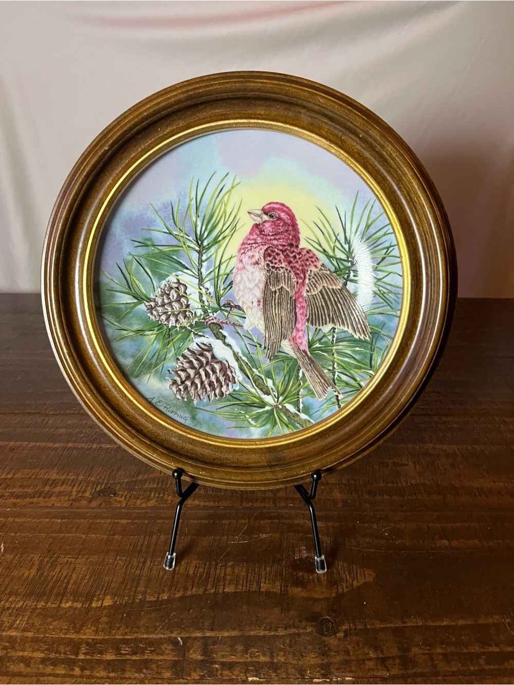 Southern Living Purple Finch Decorative Ceramic Plate